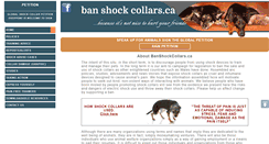 Desktop Screenshot of banshockcollars.ca