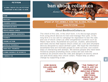 Tablet Screenshot of banshockcollars.ca